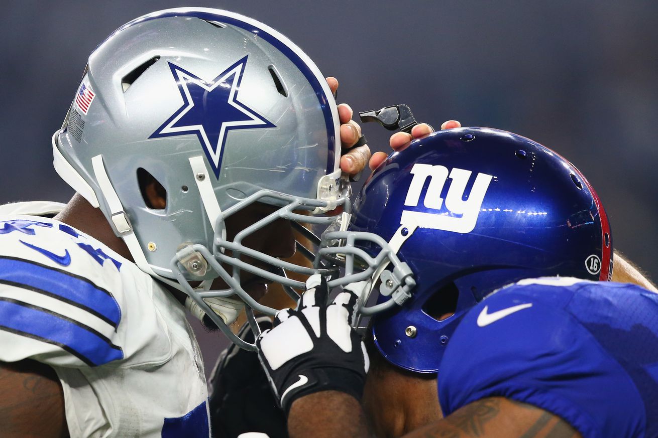 Dallas Cowboys up by five on New York Giants entering fourth quarter