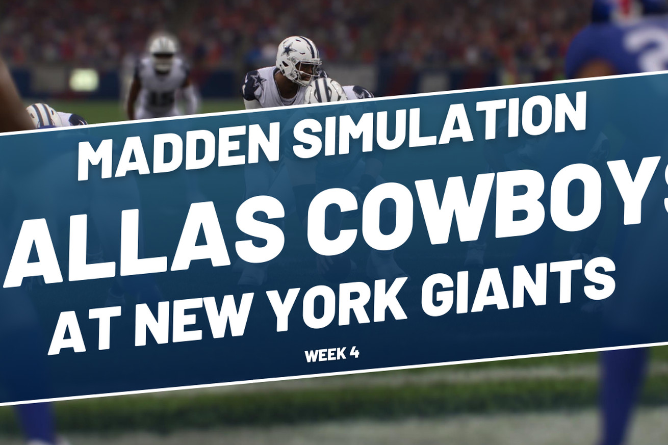 Dallas Cowboys Madden simulation sees team lose on road to New York Giants