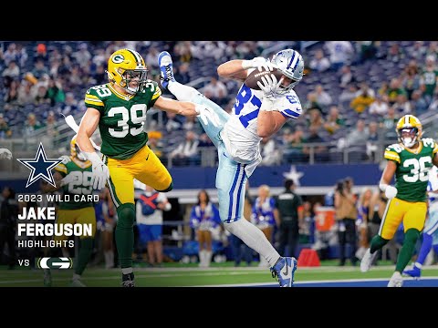 All 10 Jake Ferguson catches from 3-TD game | Super Wild Card Weekend | Dallas Cowboys 2023