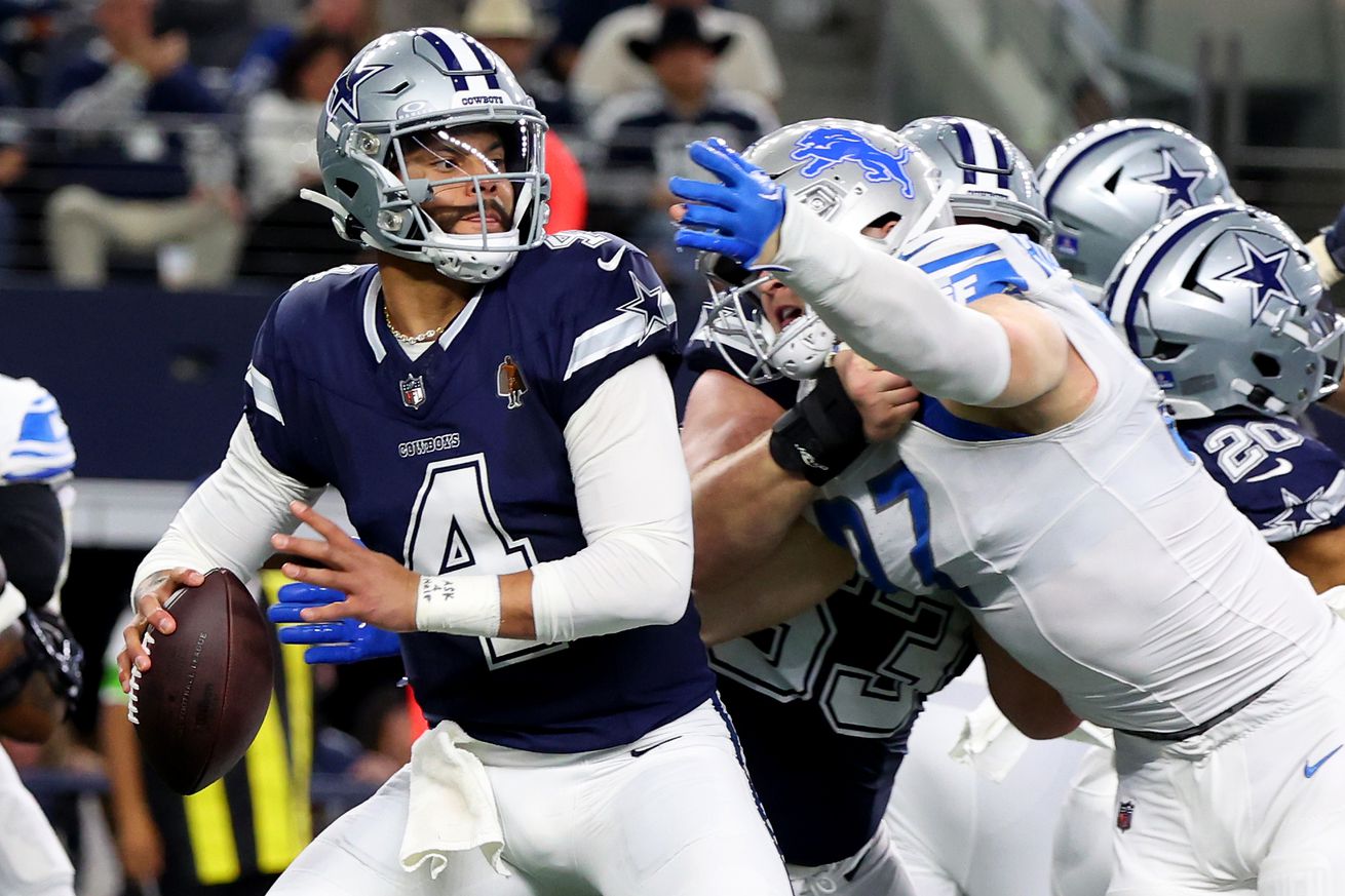 Cowboys are 3-point underdogs at home next week to the Lions