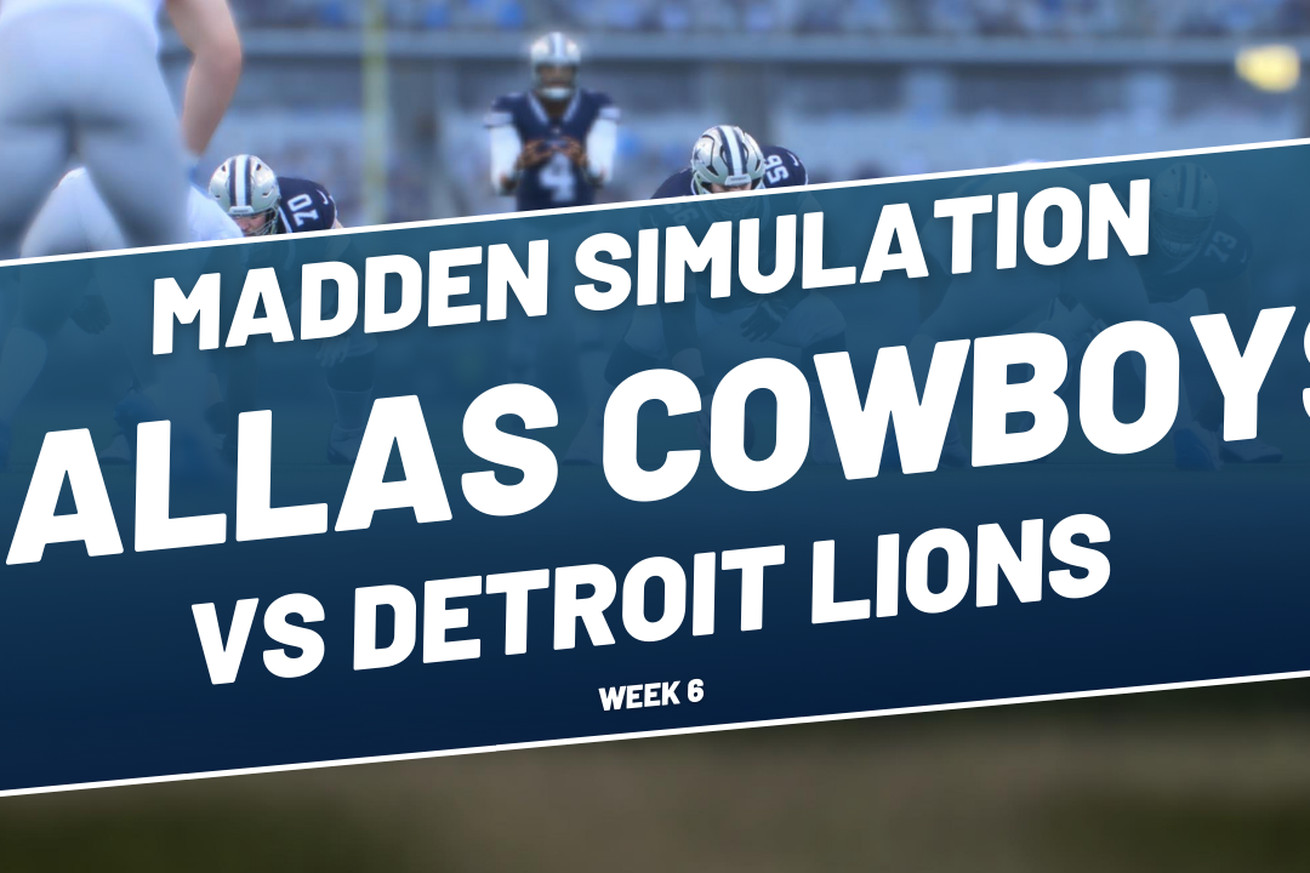 Cowboys Madden simulation predicts back and forth scoring frenzy in loss to Lions