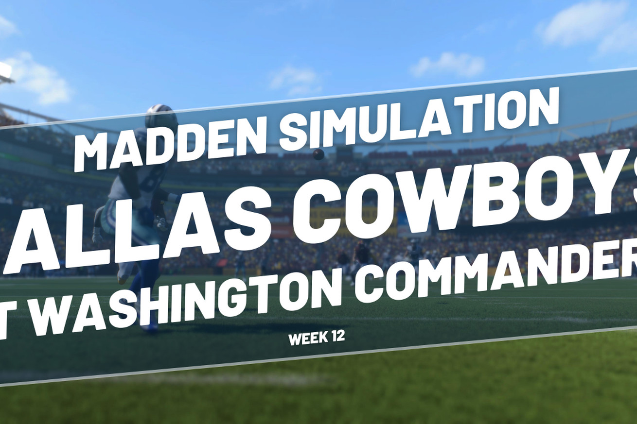 Cowboys Madden simulation calls for close win against Commanders