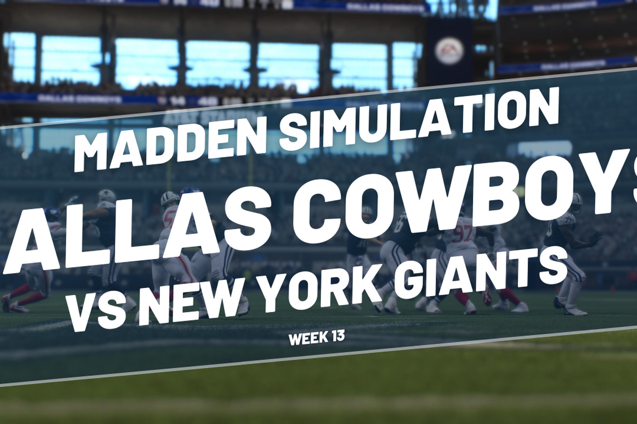 Cowboys Madden simulation predicts big-time win over Giants on Thanksgiving Day