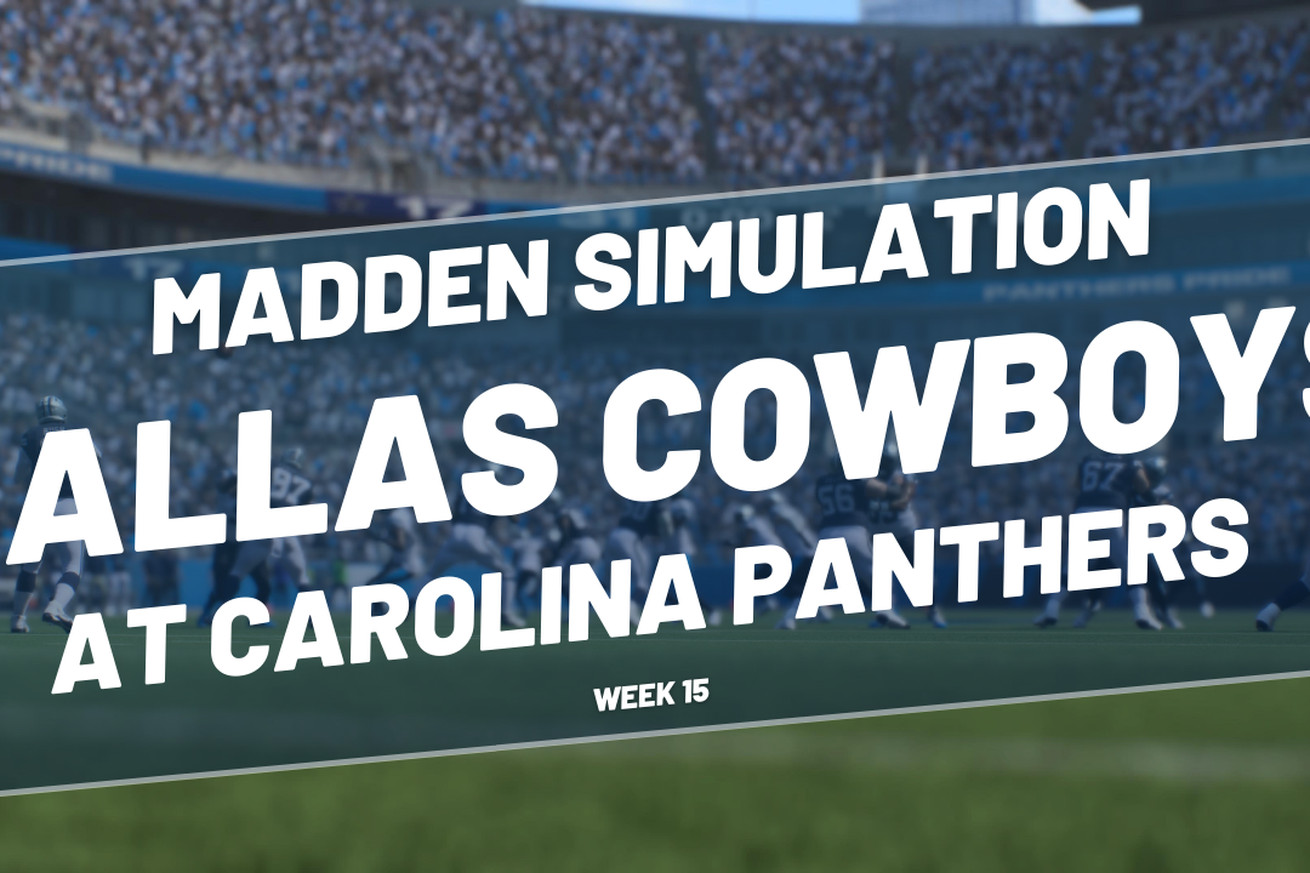 Cowboys predicted to lose to Panthers in Madden simulation