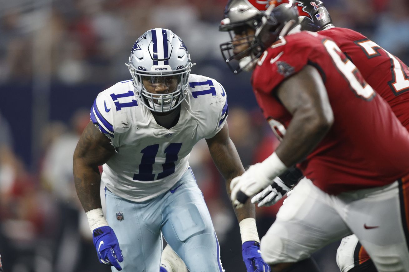 Dallas Cowboys leading Tampa Bay Buccaneers at halftime of Sunday Night Football