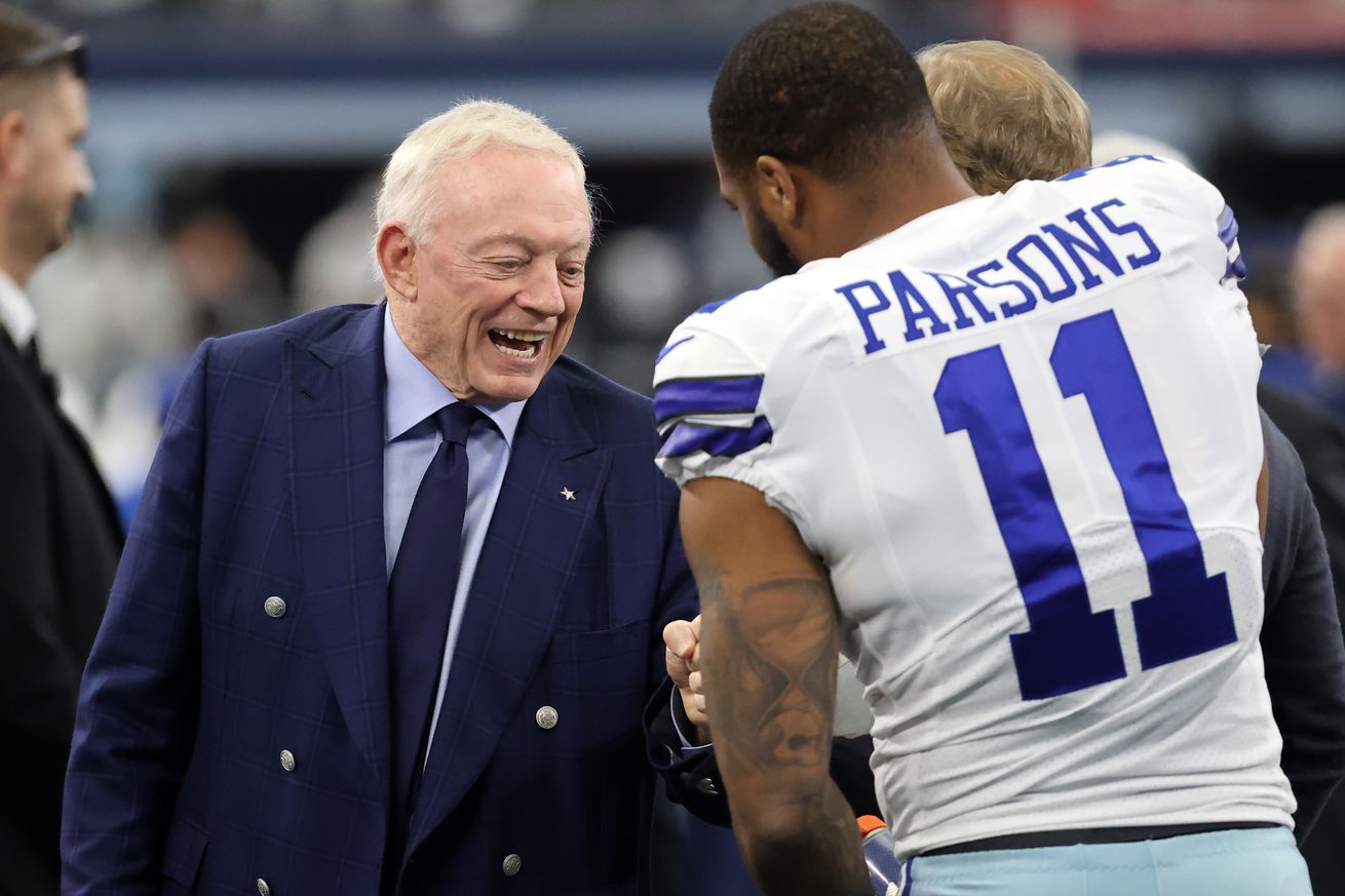 BTB Wednesday Discussion: What do you think Micah Parsons and Jerry Jones were talking about? BTB Wednesday Discussion: What do you think Micah Parsons and Jerry Jones were talking about?