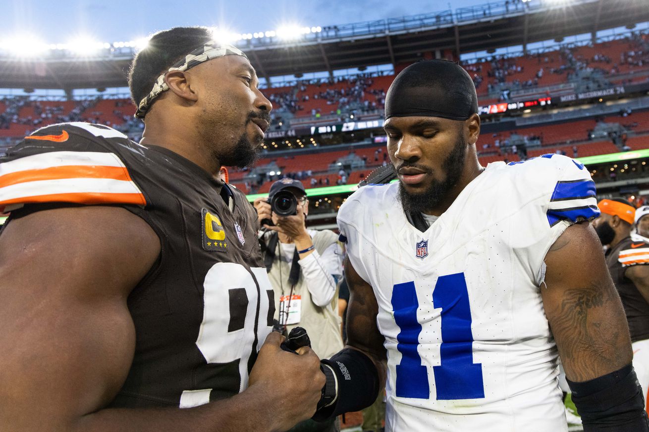Cowboys news: Myles Garrett backs Micah Parsons in contract negotiation with Cowboys Cowboys news: Myles Garrett backs Micah Parsons in contract negotiation with Cowboys